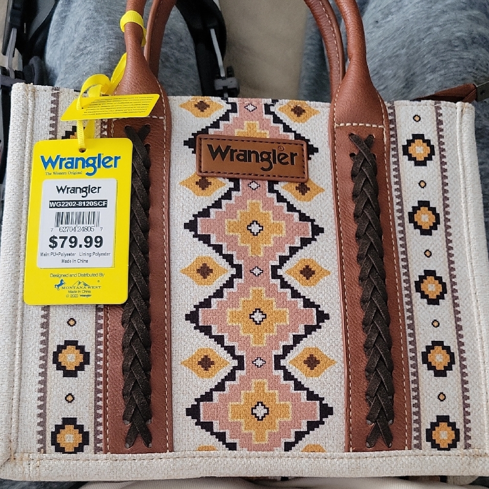 Wrangler Geometric Pattern Tote Bag